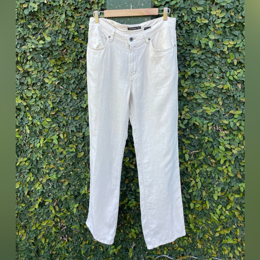 John Varvatos | Men's Straight Leg Linen Pants | Size 32RG